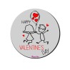 mousepad rotondo d 180 san valentino con scritta happy valentine's day