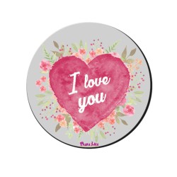 mousepad rotondo d 180 san valentino con scritta i love you