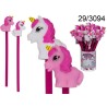 29/3094 - Matita con supporto in plastica, Unicorno, 2 ass., 24 pz. in barattolo PVC,