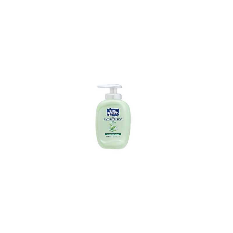 Neutro Roberts Sapone Liquido Antibatterico Al Te' Verde 300 Ml