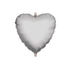 Palloncini mylar cuore cm 45 colore argento 18"