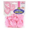 Palloncini pegaso large  rosa con stampa baby girl confezione con 15 pezzi