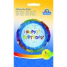 PALLONCINO HAPPY BIRTHDAY MYLAR TONDO 45 CM