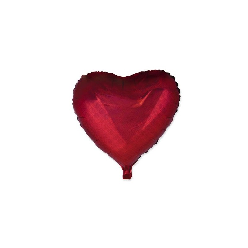 palloncino mylar cuore cm 60 rosso olografico 24 "