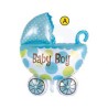 Pallone in foil gonfiabile ad elio o aria baby boy azzurro cm 82x108 cm