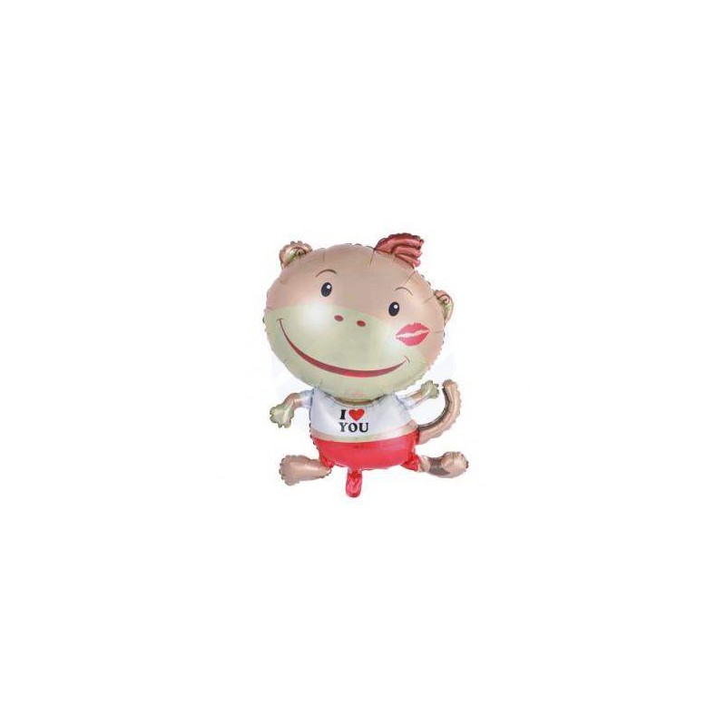 pallone monkey gonfiabile ad elio o aria cm 59x87