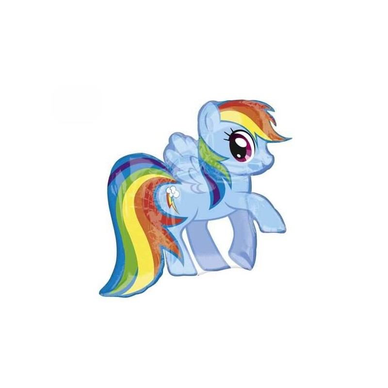 Pallone mylar my little pony azzurro supershape cm 76x83