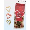 Pasta di grano duro tricolore con pomodoro e spinaci, Cuore,  250 g/pacco con header card,