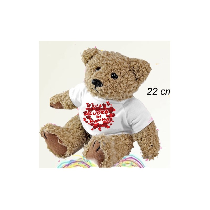 Peluche 22 cm  (cuore di mamma)