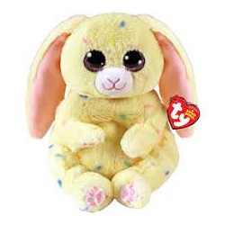 Peluche antistress coniglio Spring Yellow Bunny Rabbit TY Beanie Bellies 15cm