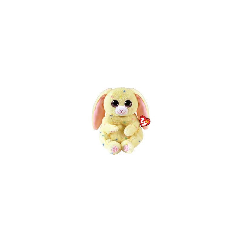 Peluche antistress coniglio Spring Yellow Bunny Rabbit TY Beanie Bellies 15cm