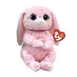 Peluche coniglietto seduto May the Pink Bunny Rabbit TY Beanie Bellies 15cm