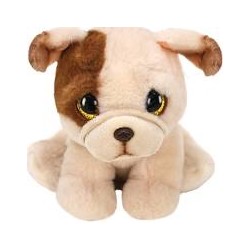 Peluche TY Cane Bulldog Houghie Beanie Babies 15 cm Occhi Dolci