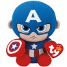 PELUCHE TY MARVEL CAPTAIN AMERICA 20 CM