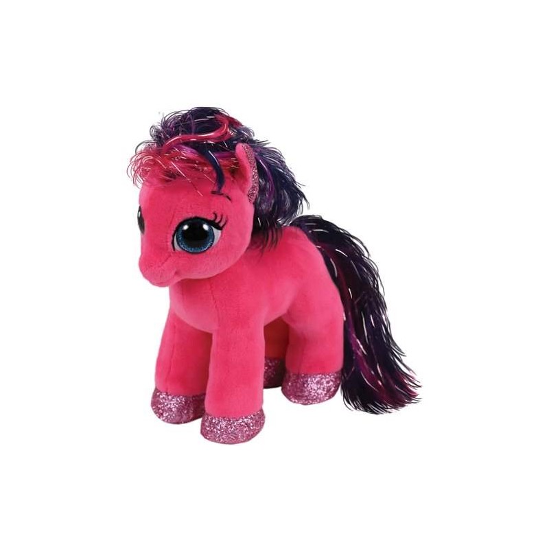 peluche ty poni rosa cm 18 beanie boos