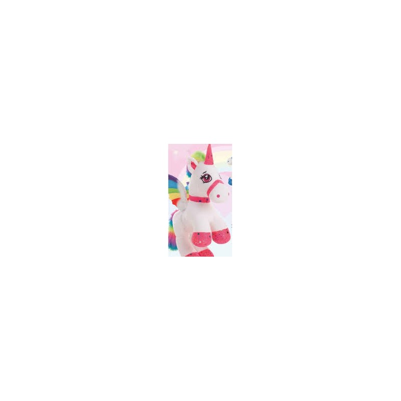 peluche unicorno arcobaleno cm 40