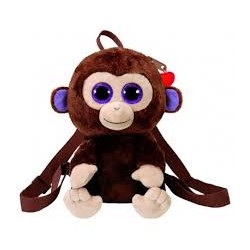 peluche zainetto scimietta covonut ty gear cm 29x18