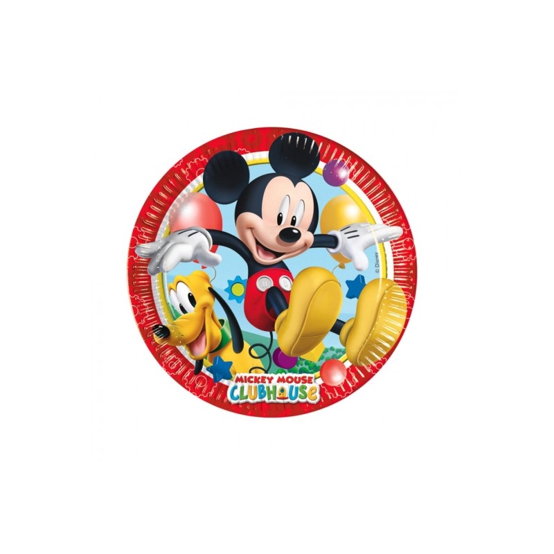 Piatti piani 20 cm. Mickey Mouse cf. 8