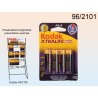 pile alkaline migno, kodak xtralife, AA , 1,5 V, 4 pz su blister