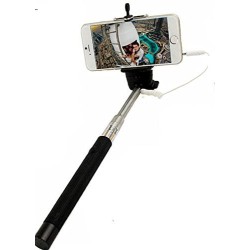 portacellulare estendibile , selfie stick con spina 3,5 mm , ca. 82cm , 12 pz, per display