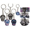 Portachiavi in metallo, Metallic Skull, ca. 4 cm,4 assortiti, 60 pz per displayIL PREZZO SI INTENDE CAD UNO