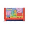 Portafoglio peppa pig a strappo piu' zip cm 14x10