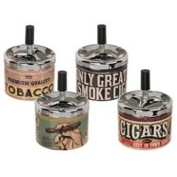 posacenere a pressione tobacco cm 10 assortiti in 4 soggetti