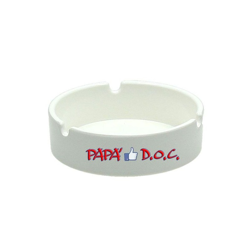 Posacenere in ceramica d 8 cm papa' doc