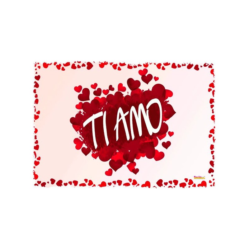 poster ti amo cm 70x100 in carta anti strappo