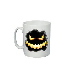 tazza in ceramica 8x10 halloween zucca nera