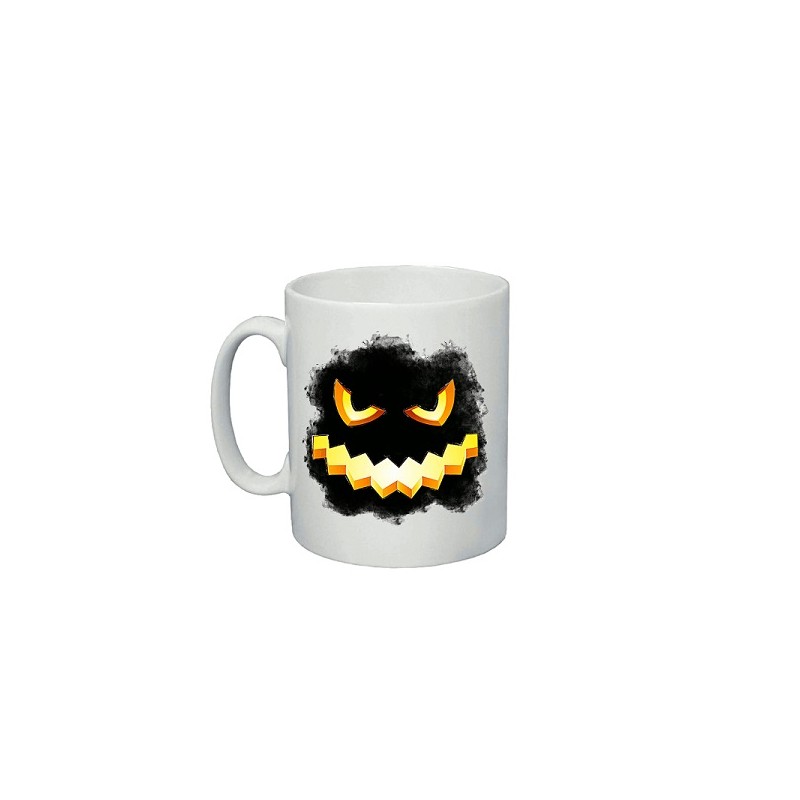 tazza in ceramica 8x10 halloween zucca nera