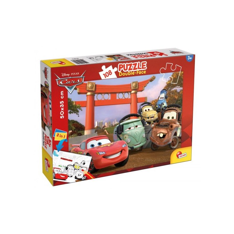 Puzzle cars double face pezzi 108 cm 50x35