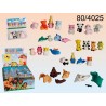 Puzzle gomma da cancellare, ca. 4 x 2 cm, 6 serie ass., 4 pz. in sacchetto di plastica con header card, 24 pz. per display