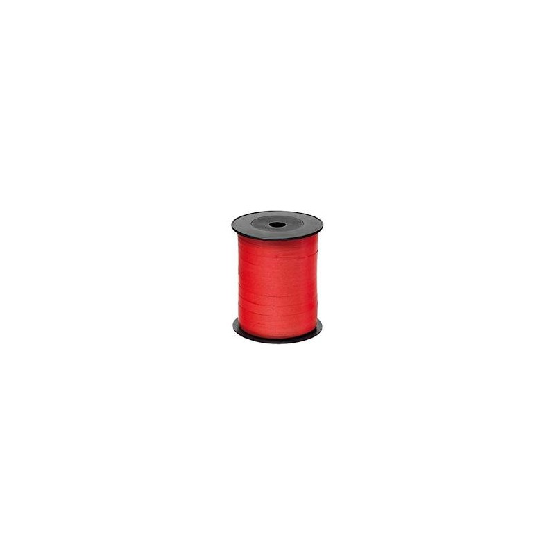 Rotolo nastrino rosso per pacchi liscio mm 9,5x250 mt