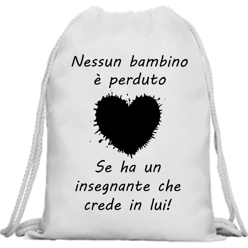 sacca sport nessun bambino è perduto se ha un insegnante che crede in lui