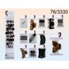 76/3330 - Elastici e mollette per capelli, Fashion Style, su cartoncino, 24 ass., 384 cartoncini per displayEURO 1,10 CAD