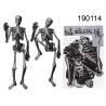 Scheletro in carta, Halloween, ca. 135 cm, d'appendere, in busta di plastica con headercard, 2016/PALEAN 4029811399956