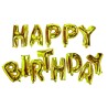 SCRITTA GONFIABILE “HAPPY BIRTHDAY” ORO DA 13 LETTERE IN FOIL H.35 cmORDINE MINIMO 2 PZ