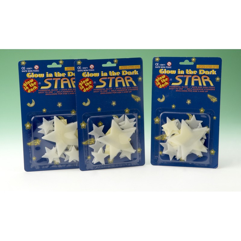 SET 12 STELLE FLUORESCENTI