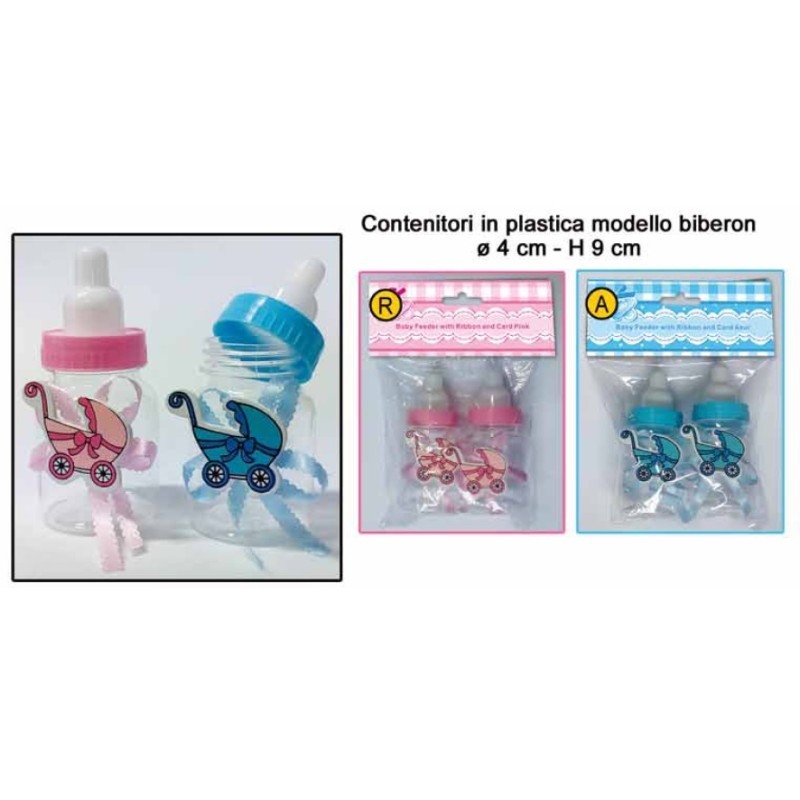 set 2 contenitori biberon min. pz.12 assortiti a scelta oppure 6 ogni colore