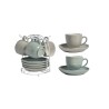 Set 4 tazzine da caffe' vintage con piattino cm 6,2x5,3x3,5