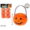 set con 6 mini pentoline zucca halloween