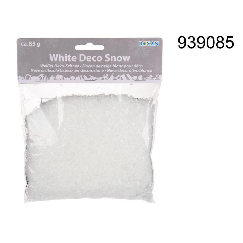 939085 - Neve artificiale bianco per decorazione, ca. 85 g, in sacchetto di plastica con headercardMINIMO 24 PEZZIEAN 402981136