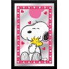 SPECCHIO SNOOPY LOVE CM 20X30 CON CORNICE