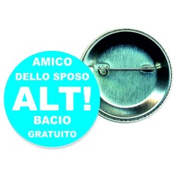 Spille personalizzate ( amico dello sposo alt bacio gratiuto)