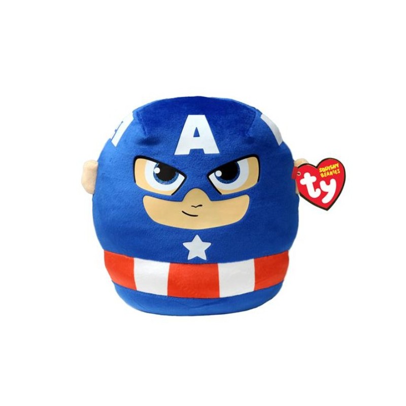 SQUISH A BOOS TY CAPTAIN AMERICA 22 CM