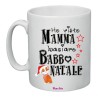 Tazza in ceramicacon frase: ho visto mamma baciare babbo nataleM 8x10