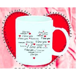 Tazza personalizzata con scritta I LOVE YOU