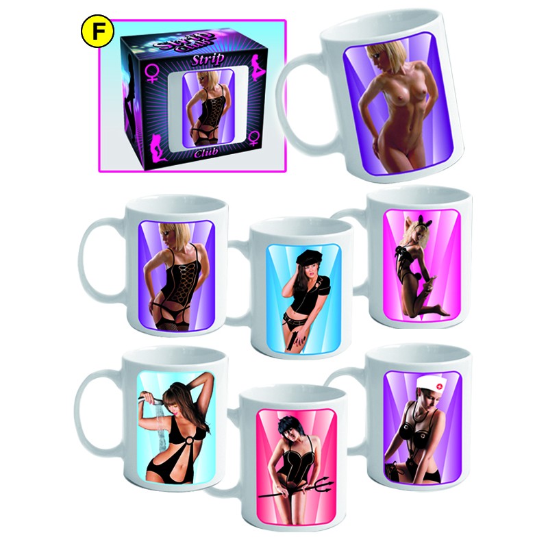 TAZZA “STRIP TEASE” DONNAORDINE MINIMO 6 PZ. ASSORTITI