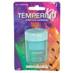 temperino tondo 2 fori con contenitore NIK049